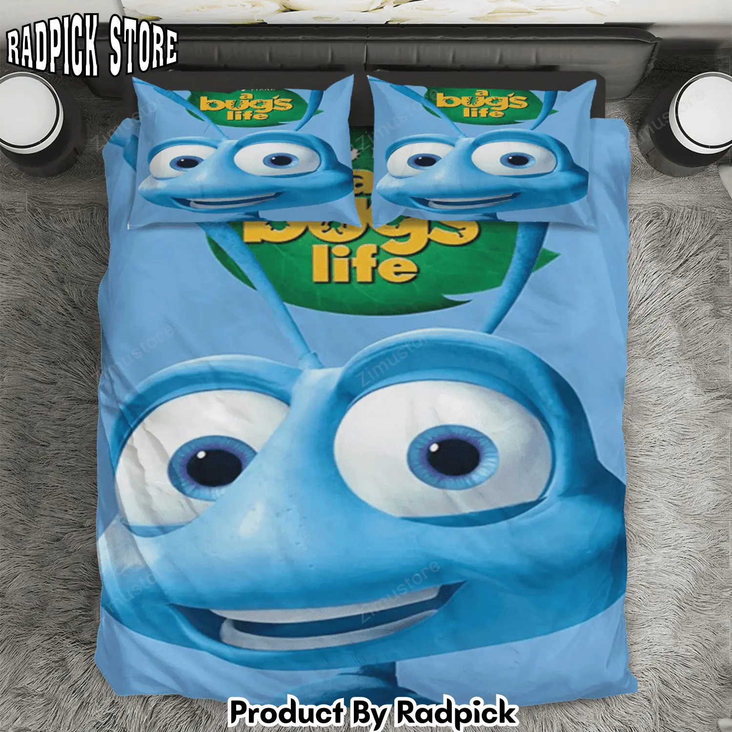 Radpick a bugs life poster 5 3pcs 3pcs bedding set duvet cover and pillow cases gift for fan rp3278927